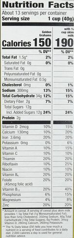Golden Grahams Breakfast Cereal, Graham Cracker Taste, Whole Grain, Large Size, 16.7 oz in Saudi Arabia
