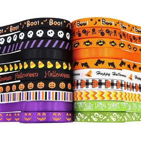 BAORJCT 28 ياردة مزيج الكثير من أشرطة عيد الميلاد للعطلات الحرفية شرائط Grosgrain المطبوعة شرائط الساتان 3/8 بوصة 5/8 بوصة 1 بوصة في العرض أشرطة النسيج اللامعة المعدنية أشرطة تغليف الهدايا السائبة in Kuwait