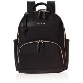 Skip Hop Diaper Bag Backpack: Enviluxe Multi-Function Baby Travel Bag with Changing Pad and Stroller Straps, Eco Friendly, Black