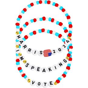 Ascona Kamala Harris 2024 Bracelets Merch Kamala Harris Merchandise President Vote Campaign Bracelet for Women Men