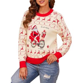 Halloween Sweater Pullover Crewneck Ugly Christmas Sweaters Gifts for Women Men Kids