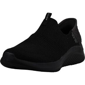 حذاء رياضي نسائي من Skechers بدون استخدام اليدين Ultra Flex 3.0 Smooth Step، أسود، 11