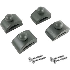 Classy Clamps Wooden Quilt Wall Hangers – 4 Small Clips (Dark) and Screws for Wall Hangings - Tapestry Hangers / Quilt Hangers for wall hangings - Quilt Clips / Wall Clips for hanging / Quilt racks