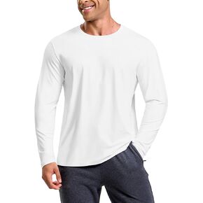 MIER X-Sofort Men's Long Sleeve T-Shirts Lightweight Super Soft Athletic Crew Neck Tees for Running Lounging Casual Workout