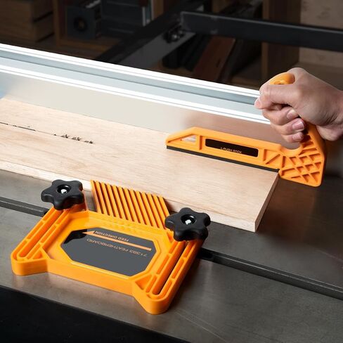 POWERTEC Tandem Featherboard & L-Shaped Fits Table Saw, Router Table, Band Saw, Shaper, Planers & Jointer. Wood Pusher Reduces Kickback & Increases Safety. 2PK (71555V) in Saudi Arabia