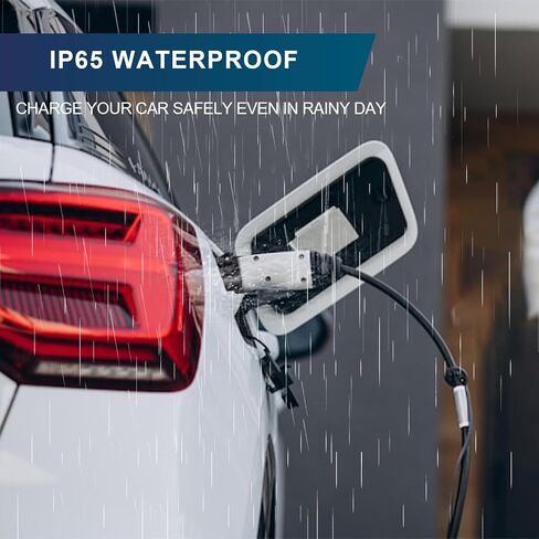 محطة شحن السيارة الكهربائية بمستويين لشاحن EV، تعمل مع J1772 EV والمركبات الهجينة، 4 مستويات تيار قابلة للتعديل، 32 أمبير، 240 فولت، سلك تمديد بطول 16.4 قدم in Kuwait