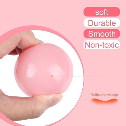 50 قطعة من كرات الكرات البلاستيكية من تريند بوكس، كرات محيطية خالية من مادة BPA للأطفال الصغار - 7 ألوان in Kuwait