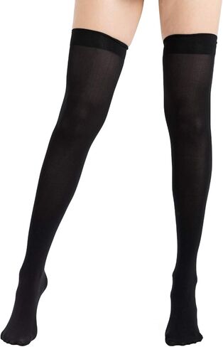 Lastclream Women Costume Thigh High Silk Stockings for Girls 80D Semi Opaque Over Knee Socks Cosplay Knee High Hosiery in Saudi Arabia