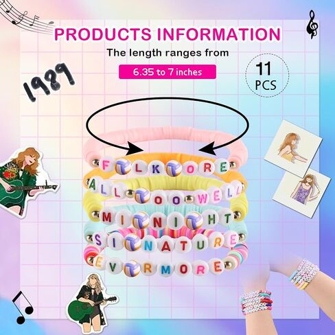 Bracelets Set Kids Friendship Bracelets,Perfect Tour Souvenirs, Preppy Lover Gifts & Elegant Jewelry, preppy jewelry in Saudi Arabia
