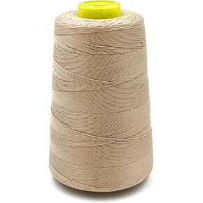 UV Resistant High Strength Polyester Thread for Upholstery Human Hair Sewing Thread Weaving Thread 1000 Yards Color Black