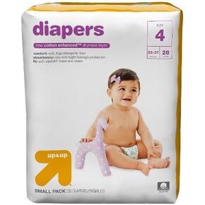 Up & Up Diapers (Size 4 (28 Count) 22-37 lbs)