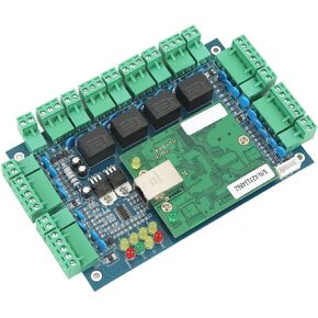 4 Door Access Controller Core Control Components with TCP IP Mode Stable Operation Access Wiegand Control Panel Board, Remote Open