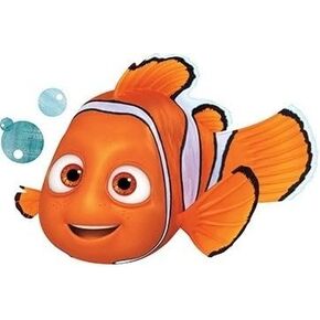 5 Inch Clownfish Clown Fish Finding Dory Nemo 2 Movie Removable Peel Self Stick Adhesive Vinyl Decorative Wall Decal Sticker Art Kids Room Home Decor Boys Children Nursery Baby 5x3 inches