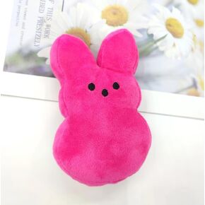 15cm Peeps Plush Bunny Rabbit Peep Easter Toys, Goodie Bag Fillers, Carnival Prizes, Assortment Kids Easter Egg Filter Party Favors (Green)