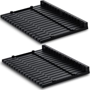 Wesiti 2 Pcs Model Pieces Shelves Stand Plastic Parts Shelf Tool Placing Rack for Model Action Figures Hobby DIY Making Accessories, Black