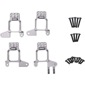 RC Shock Tower Hoops, 4pcs Metal RC Accessory Compatible for TRAXXAS -4 1/10 RC Crawler Car (Black) Car Model Accessory