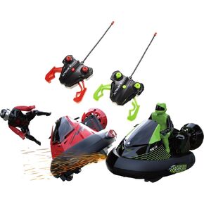 PowerTRC Remote Control Bumper Cars for Kids, RC Stunt Battle Race Cars for Boys, 2 Sets Players with Ejecting Drivers, Crash Sound Effects, Christmas Birthday Gift in Saudi Arabia