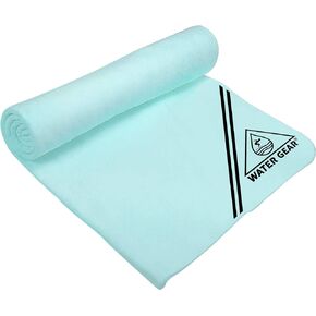 Water Gear Chamois Towel - Fast Absorbing and Great for Drying - Use After a Workout and Diving - for Men and Women - Multi-Use - Blue