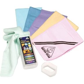 Water Gear Chamois Towel - Fast Absorbing and Great for Drying - Use After a Workout and Diving - for Men and Women - Multi-Use - Blue