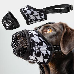 Adjustable Breathable Dog Muzzle,Soft Dog Muzzles for Small Medium Large Dogs, Soft Air Mesh Dog Muzzle for Barking, Biting, and Chewing Prevention (S, Kilobirdie)