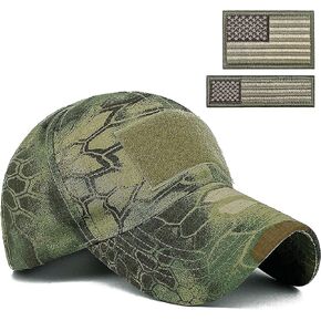 Masktide Mens Camo Baseball Hats with American Flag USA Patch Tactical Operator Patriotic Caps US Army Military OCP Ball Hat