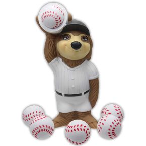 Hog Wild Sports Baseball Sloth Popper Toy - Shoot Foam Balls Up to 20 Feet - 6 Balls Included - Age 4+