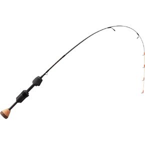 13 FISHING - Tickle Stick Carbon Pro Ice Rod - 35" UL (Ultra Light) - 100% Carbon Blank w/Skeleton Reel Seat - TSCP-35UL, Black