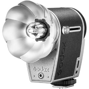 فلاش كاميرا Godox Lux Cadet Retro، بطارية مدمجة GN10 مع طاقة فلاش 7 مستويات، 6200K±300K مع تحكم بصري S1/S2، فلاش كاميرا لكاميرا Canon، لنيكون، لسوني، لفوجي، لكاميرا أوليمبوس