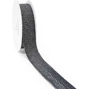 شريط قطني من CT CRAFT LLC لديكور المنزل، وتغليف الهدايا، والحرف اليدوية، 7/8 بوصة (22 ملم) × 10 ياردة × 1 لفة - أسود in Kuwait