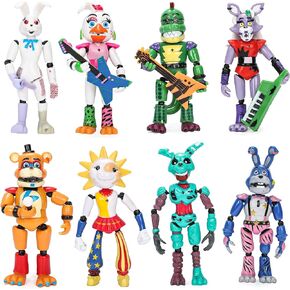 Five Nights Game Figures Toys - 8PCS 5 Nights Game Articulated Movable Action Figures Toys Dolls Collectible Figure