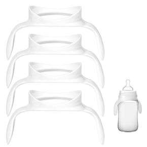 4pcs Baby Bottle Handles for Philips Avent Anti Colic Bottles, Ergonomic Baby Bottle Handles Bottle Holder Accessories for Philips Avent Bottles, Let Baby Be Independent