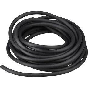 MECCANIXITY Solid Rubber Cord Tubing 10ft 4mm Dia Matte Black Rubber Tube for DIY Craft Beading Necklaces Bracelet