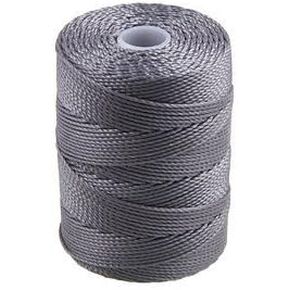 C-Lon Bead Cord, Grey - 92 Yard Spool