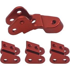 4X Machined Alloy Mount RER11414 for Redcat Gen8 Upgrades Parts Mount Crawler Lower Link Mount Shock Mount Fit Redcat Racing(red)