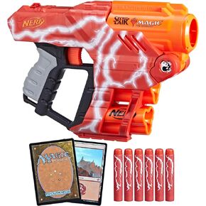 NERF LMTD Lightning Lair، Magic: The Gathering Secret Lair Blaster مع 6 سهام، وقذيفتين، و2 بطاقة تداول ترويجية
