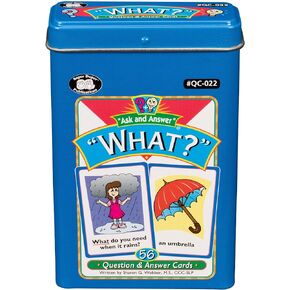 Super Duper Publications | Ask and Answer® What Questions Flash Card Deck | Educational Learning Resource for Children