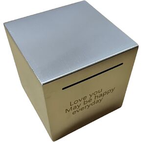 بنك الخنزير الآمن، صندوق آمن من الفولاذ المقاوم للصدأ، بنك توفير المال للبالغين، بنك العملات المعدنية، يمكنه فقط حفظ بنك الخنزير الذي لا يمكن إخراجه (4.72 بوصة × 4.72 بوصة × 4.72 بوصة) in Kuwait