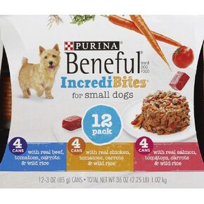 بينيفول إنكريدي بايتس للكلاب الصغيرة - 12 قطعة من لحم البقر والدجاج والسلمون (1) in Kuwait