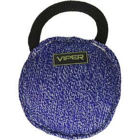Dogline Viper Jute Round Bite Pillow Tug Toy Reward for Adult Dogs and Puppies