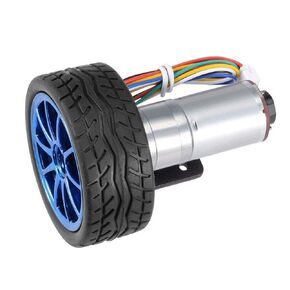 DC12V Encoder Gear Motor with Mounting Bracket, 65mm Magnetic Gearbox Motor for Smart Car Robot Model DIY(1000RPM),Geared Motor