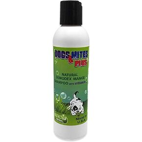 Dogs Plus Vitamin C Dog Shampoo | All Natural Dermatitis, Demodex Mange, & Hot Spot Treatment for Dogs | Fast and Effective Itch Relief (6 oz)