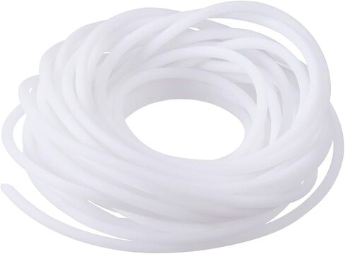 MECCANIXITY المطاط الحبل أنبوب 16ft 1/8 "ضياء 1/16" ثقب ضوء ارتفع الأحمر أنابيب جوفاء DIY بها بنفسك الحرفية الديكور القلائد سوار in Kuwait