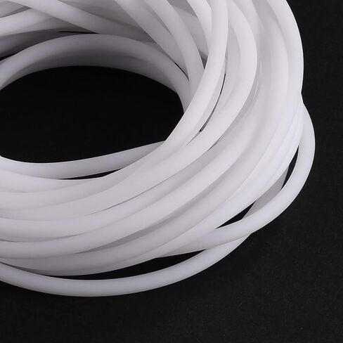 MECCANIXITY المطاط الحبل أنبوب 16ft 1/8 "ضياء 1/16" ثقب ضوء ارتفع الأحمر أنابيب جوفاء DIY بها بنفسك الحرفية الديكور القلائد سوار in Kuwait