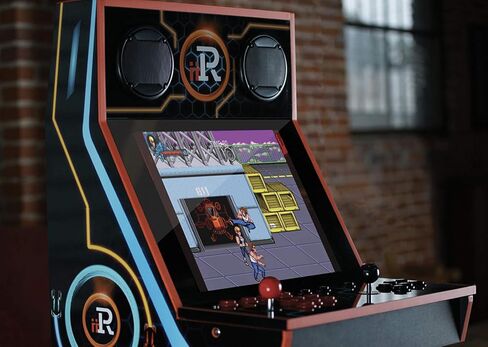 وحدة تحكم Bartop Arcade المتميزة بتصميم أصلي وذاكرة 64 جيجابايت مع مكتبة ألعاب قابلة للتوسيع، واي فاي، وبلوتوث، وأدوات تحكم تشبه Sanwa. محملة مسبقًا بـ 11 لعبة بما في ذلك Dragon's Lair وBeach Buggy Racing والمزيد! in Saudi Arabia