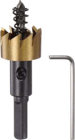 HARFINGTON Hole Saw 21mm (5/6") M35 HSS (High Speed Steel) Titanium Coated Drill Bit Cutter Opener for Stainless Steel Aluminum Alloy Metal Wood Plastic in Saudi Arabia