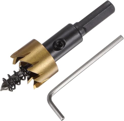 HARFINGTON Hole Saw 21mm (5/6") M35 HSS (High Speed Steel) Titanium Coated Drill Bit Cutter Opener for Stainless Steel Aluminum Alloy Metal Wood Plastic in Saudi Arabia