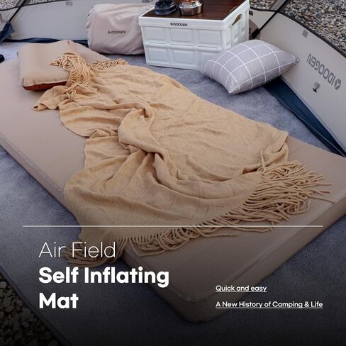 وسادة تخييم ذاتية النفخ بسمك 3.9 سم من IDOOGEN، وسادة نوم مع حزام إبزيم وحقيبة حمل - مثالية للتخييم وتخييم الشاحنات والمغامرات الخارجية والنزهات والاستخدام المكتبي - 78.7 × 29.9 × 3.9 in Kuwait