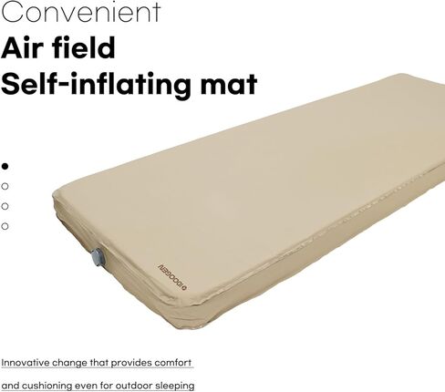 وسادة تخييم ذاتية النفخ بسمك 3.9 سم من IDOOGEN، وسادة نوم مع حزام إبزيم وحقيبة حمل - مثالية للتخييم وتخييم الشاحنات والمغامرات الخارجية والنزهات والاستخدام المكتبي - 78.7 × 29.9 × 3.9 in Kuwait