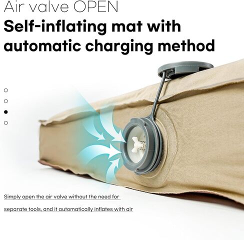 وسادة تخييم ذاتية النفخ بسمك 3.9 سم من IDOOGEN، وسادة نوم مع حزام إبزيم وحقيبة حمل - مثالية للتخييم وتخييم الشاحنات والمغامرات الخارجية والنزهات والاستخدام المكتبي - 78.7 × 29.9 × 3.9 in Kuwait
