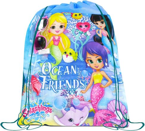 Disney Princess Beach Toys - Little Mermaid Sand Toys Bundle with Disney Princess Watering Can, Drawstring Bag, Stickers, More | Little Mermaid Sand Toys for Kids in Saudi Arabia